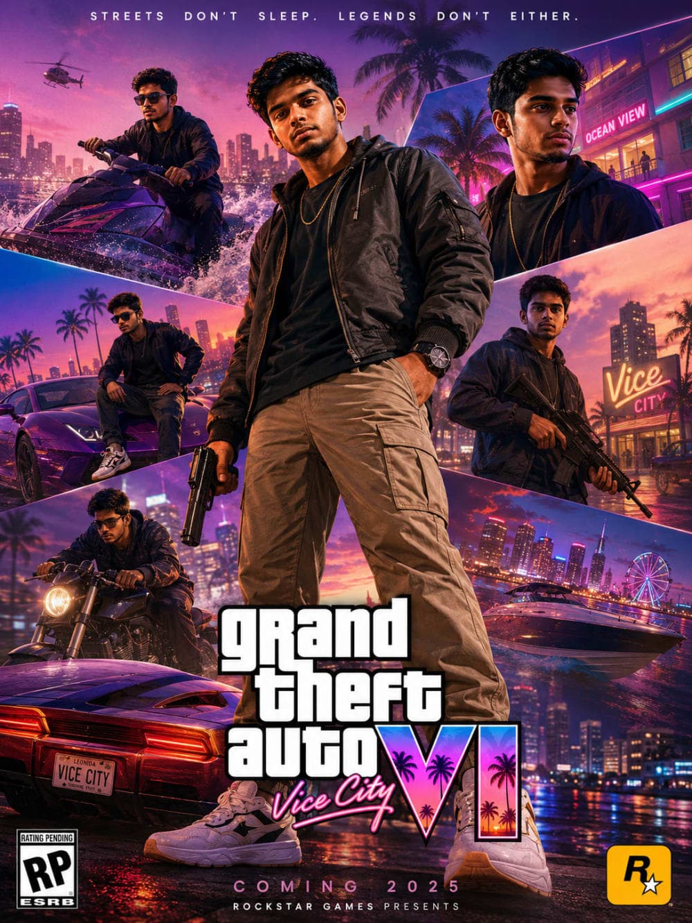 GTA VI-style game poster