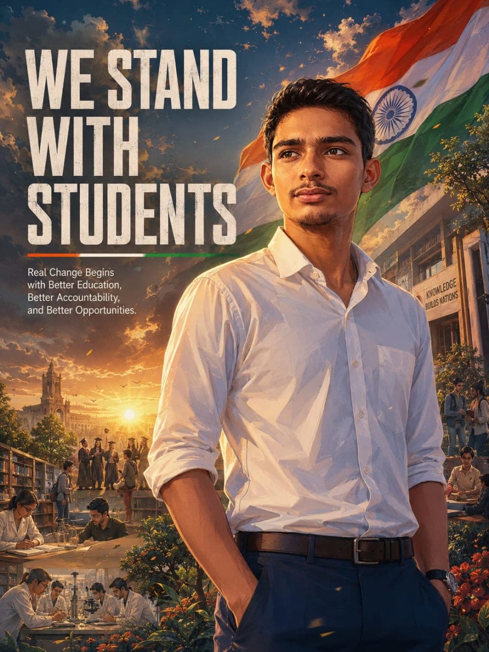 WE STAND WITH STUDENTS – Official Cinematic Anime Key Visual